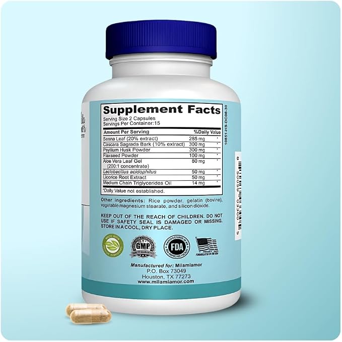 PROMOCIÓN 2x1 - 15 Day Cleanse™ Limpieza Intestinal de 15 Días | 30 Cápsulas