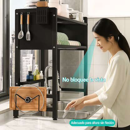 Estante de Cocina 2 en 1 – Escurridor 2 Niveles
